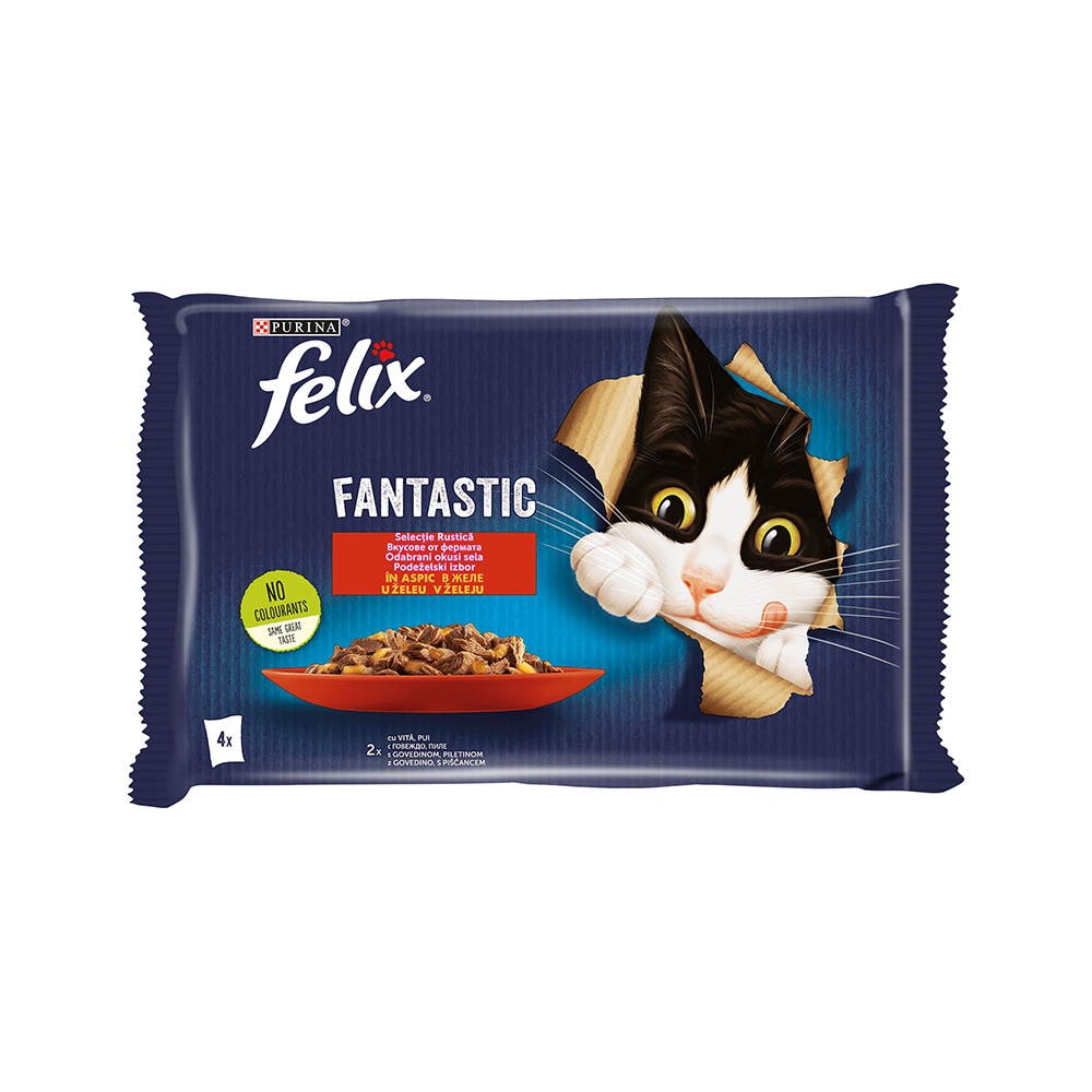 Purina Felix Mokra hrana za mačke Fantastic 4x85 g - Akcija u trgovini Studenac
