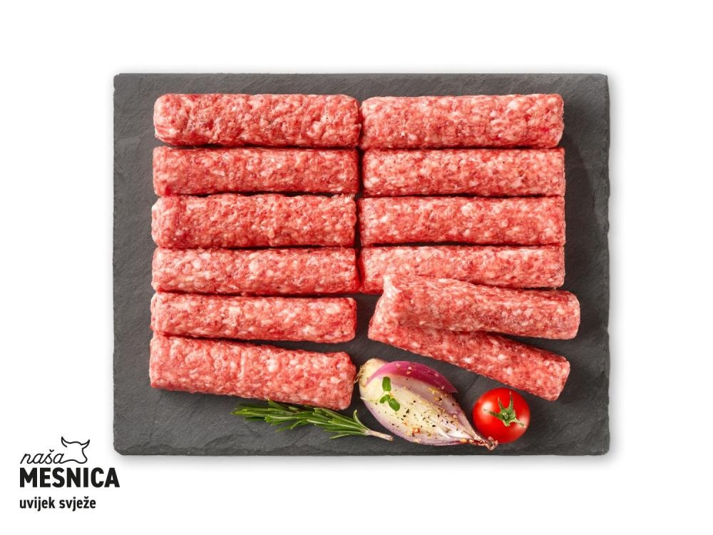 Svježi ćevapčići 1 kg Mesnica - Akcija u trgovini Lidl
