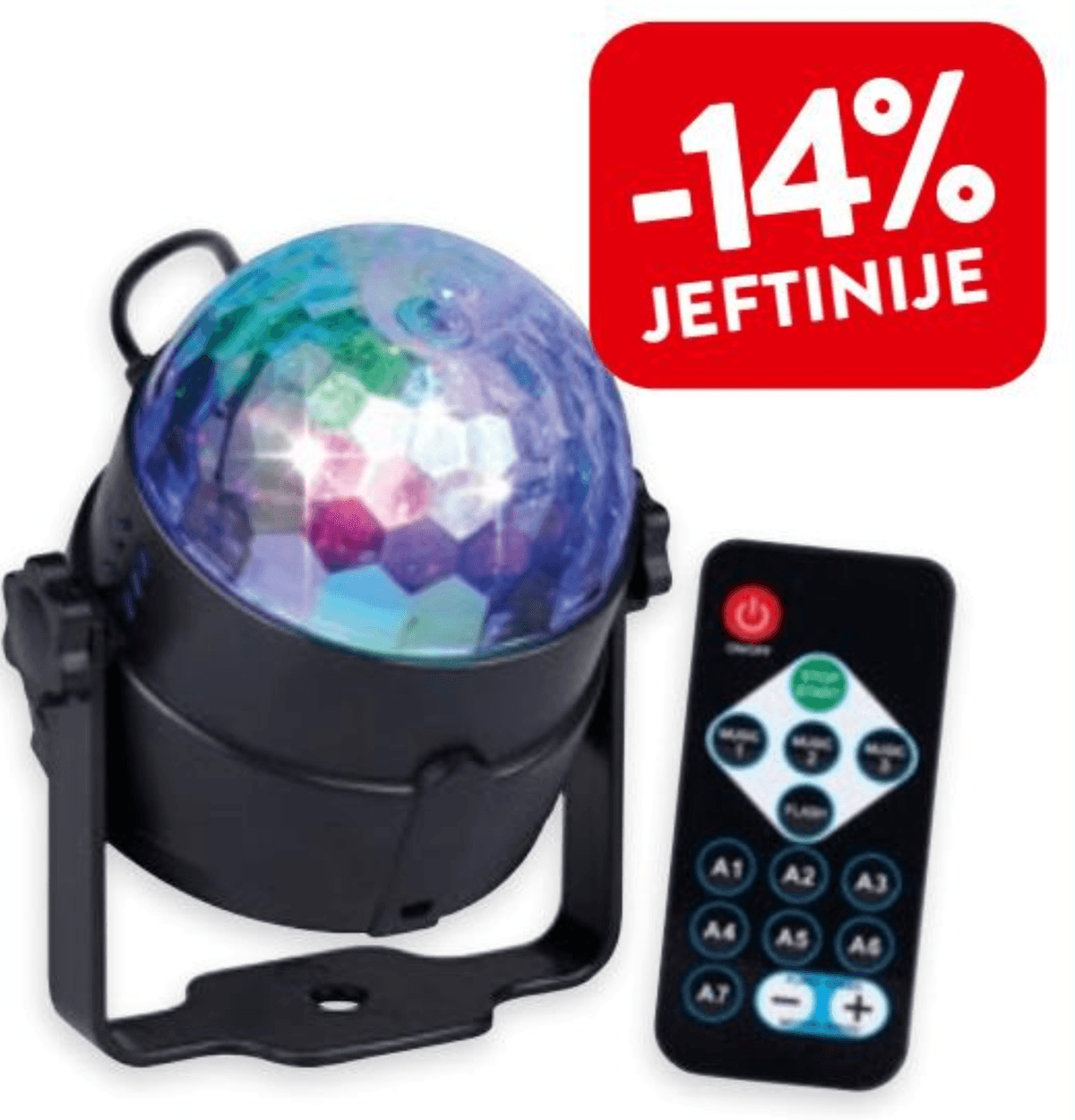 Disco kugla RGB Grundig 1 kom - Akcija u trgovini Interspar