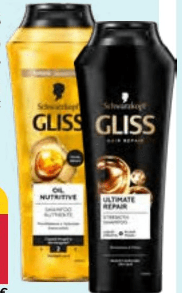 GLISS Šampon olio nutriente/color perfector 250ml - Akcija u trgovini Pivac