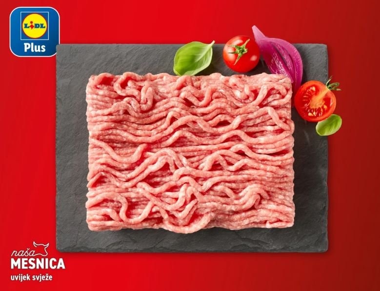 Svježe mljeveno miješano meso 500 g - Akcija u trgovini Lidl