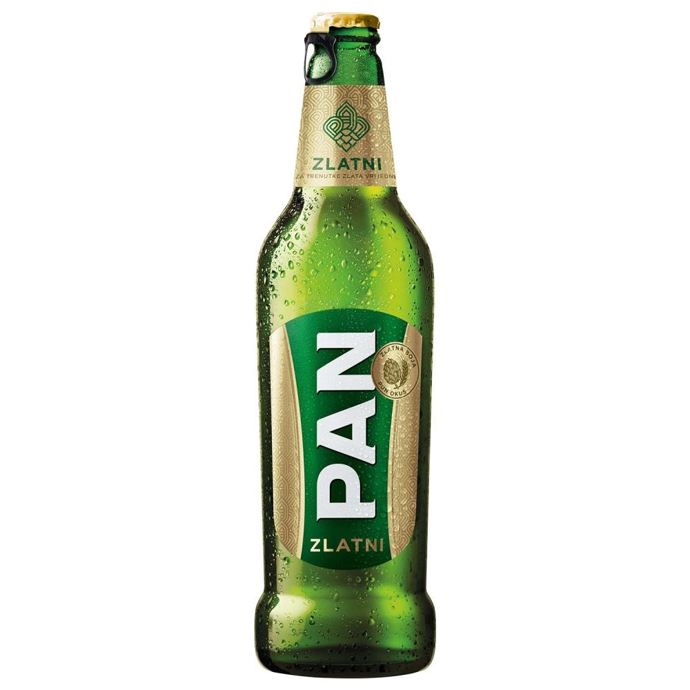 Pan Pivo svijetlo Lager / Zlatna 3 l (6 x 0,5 l) - Akcija u trgovini NTL