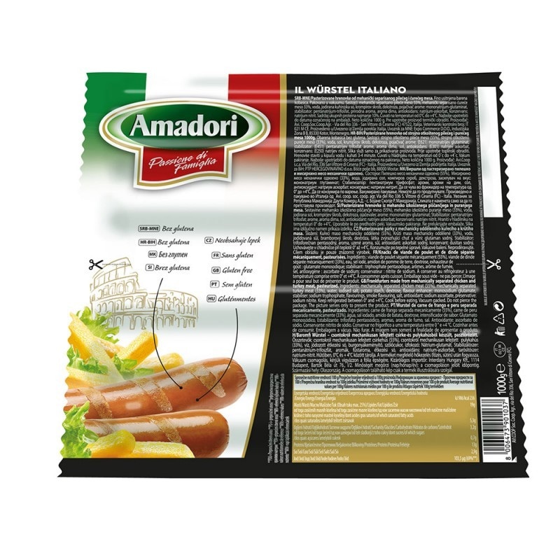 Amadori Frankfurter hrenovke 1000 g - Akcija u trgovini Stanić Diskont