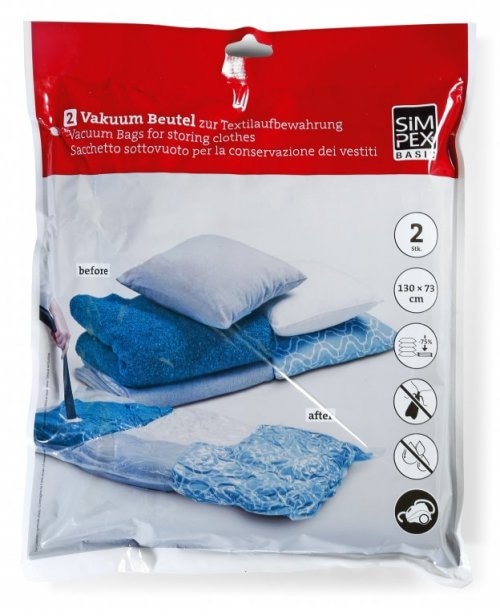 Vakum vreće za spremanje textila Simpex - Akcija u trgovini Spar