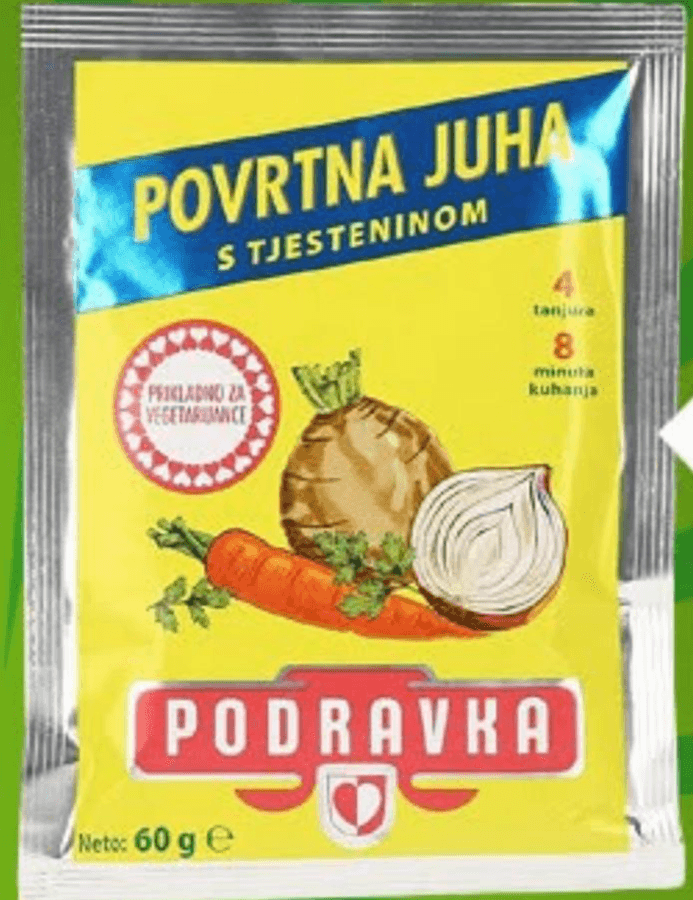 Podravka Povrtna juha s tjesteninom 60g - Akcija u trgovini Žabac