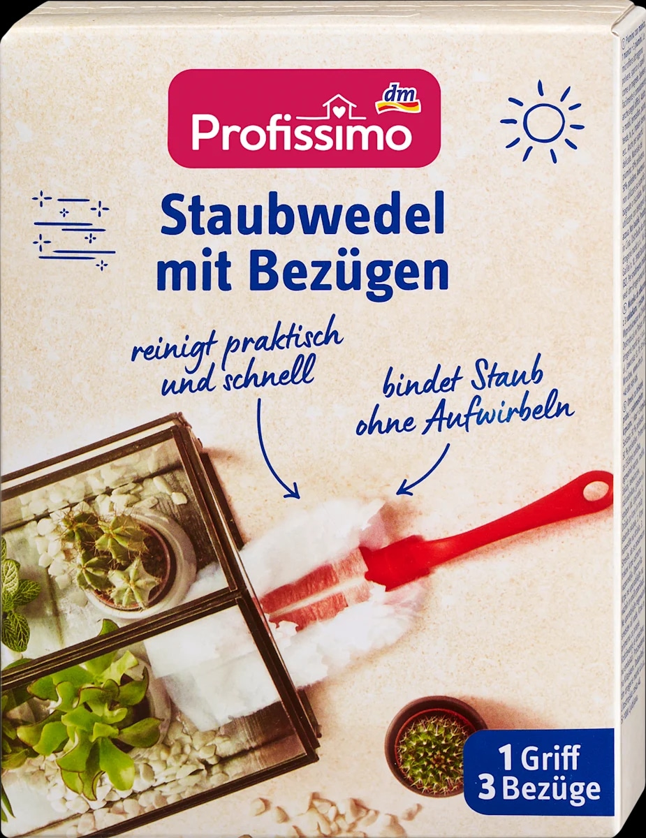 Profissimo set za brisanje prašine navlake + držač 1 kom. - Akcija u trgovini Dm