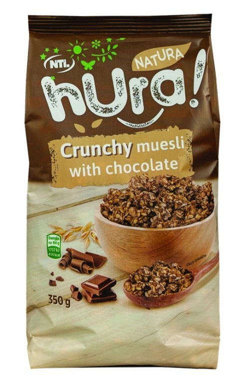 Muesli hrskavi 350 g HURA NATURA - Akcija u trgovini NTL