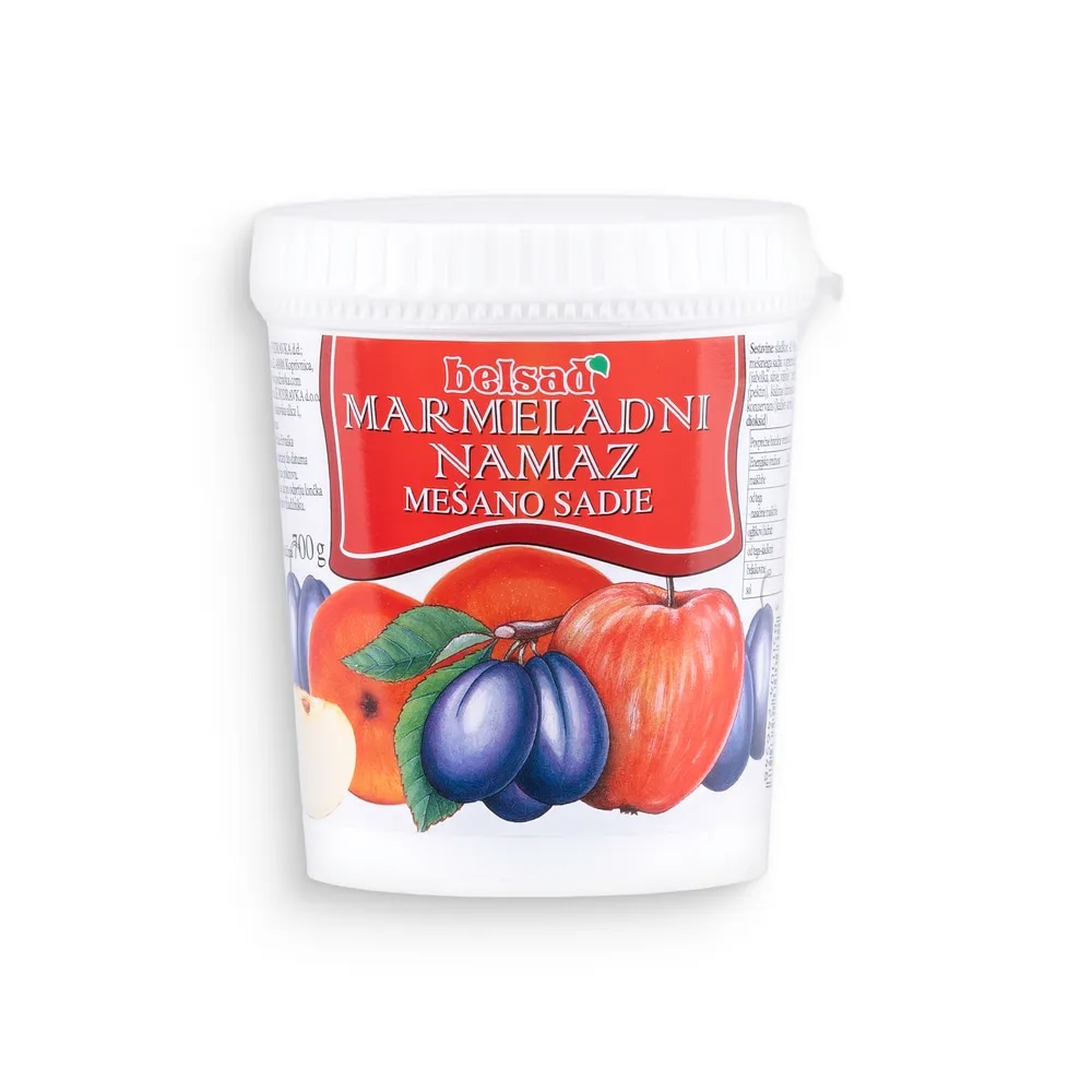 Belsad Marmeladni namaz Miješano Voće 700g - Akcija u trgovini Žabac