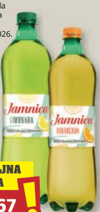 Jamnica osvježavajuće gazirano piće 1 l Akcija u trgovini Ribola