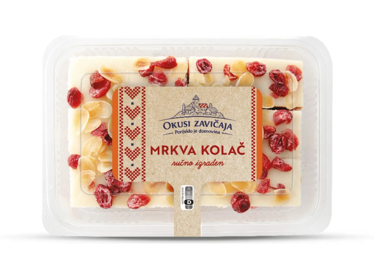 Okusi zavičaja Svježi mrkva kolač 600 g - Akcija u trgovini Lidl