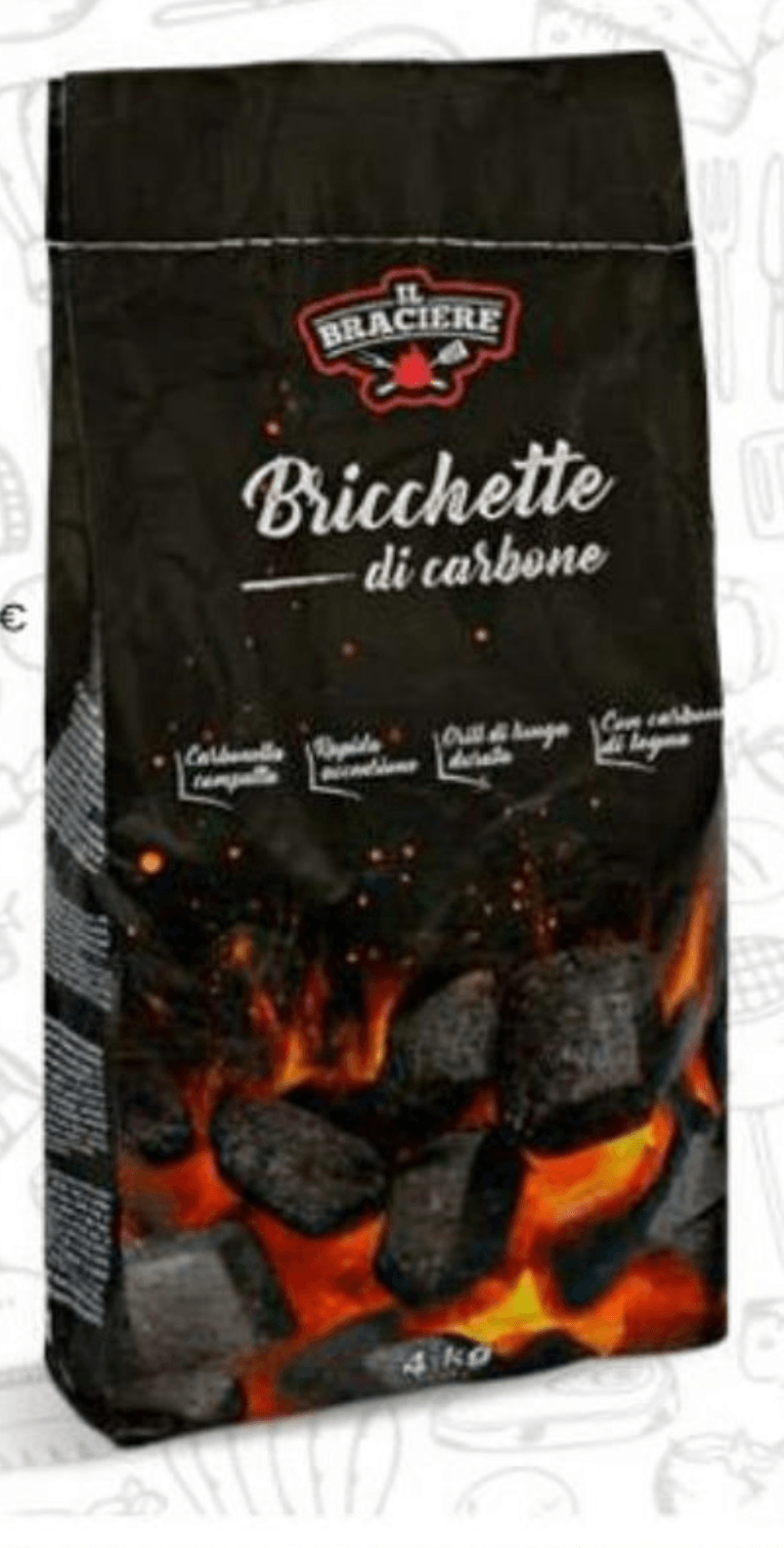 Briketi 4 kg Il Braciere - Akcija u trgovini Eurospin