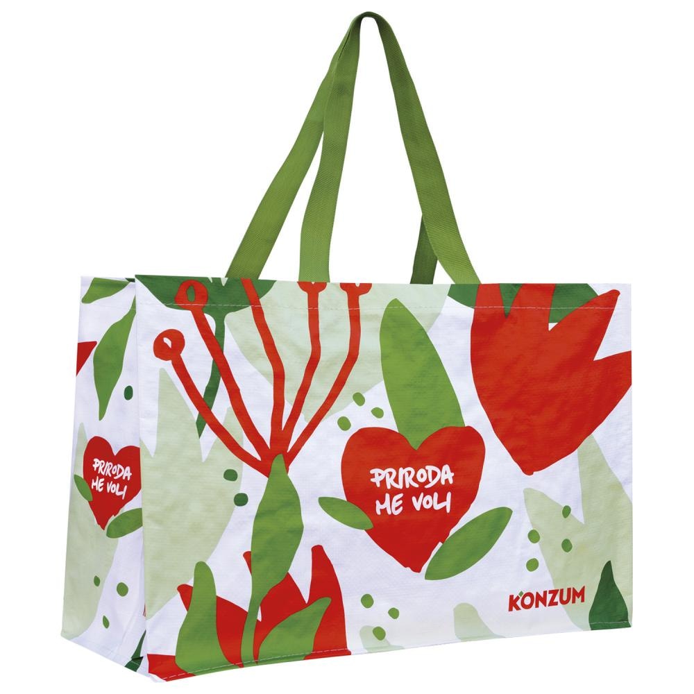 Konzum Višekratna torba Priroda me voli 39x34x18cm, kom - Akcija u trgovini Konzum