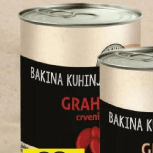 Bakina Kuhinja Zapečeni grah u umaku od rajčice 2600 g - Akcija u trgovini Stanić Diskont