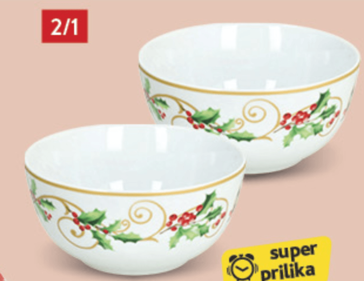 Zdjela Holly 14cm, 2/1, set - Akcija u trgovini Konzum