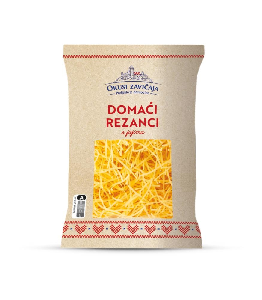 Okusi zavičaja Domaći rezanci s jajima XXL 500 g - Akcija u trgovini Lidl