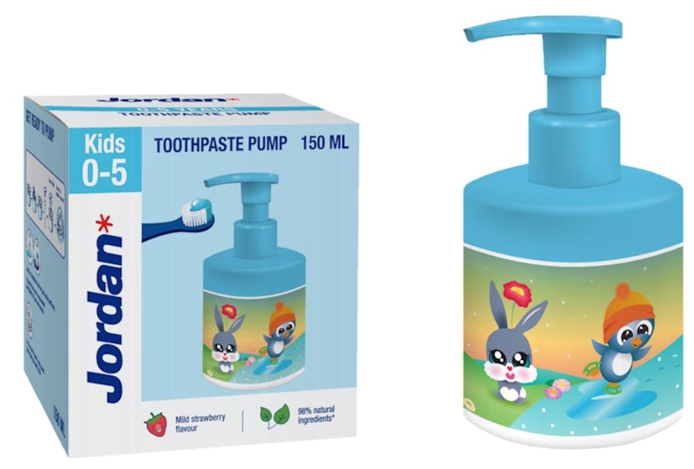 Jordan dječja pasta za zube s pumpicom 150 ml - Akcija u trgovini Dm