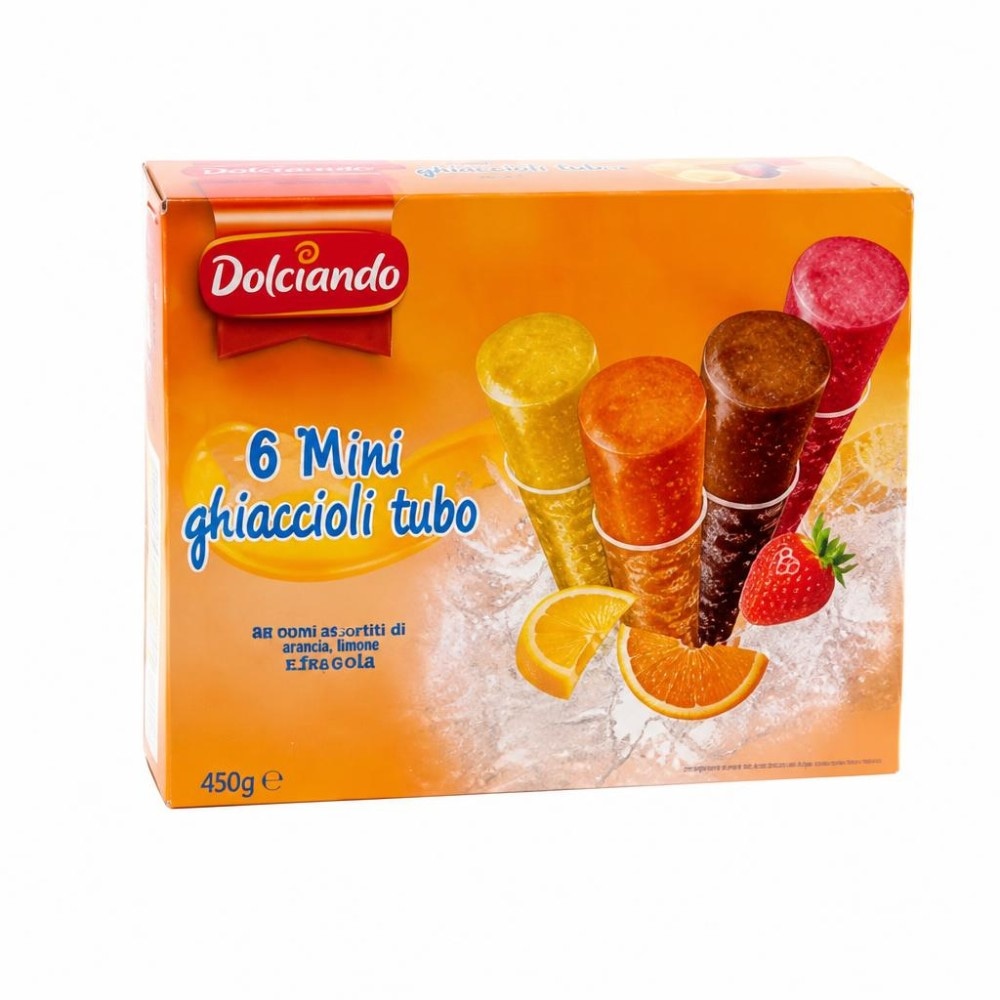 Mix voćnih ledenih deserta u tubi 450 g Dolciando Akcija u trgovini Eurospin