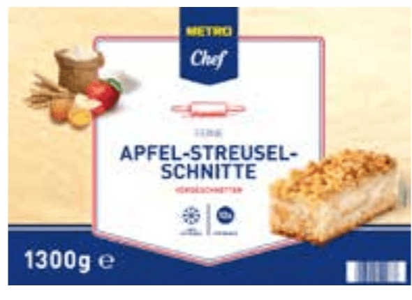 Metro Chef Kolač Crumble jabuka 1300 g - Akcija u trgovini Metro