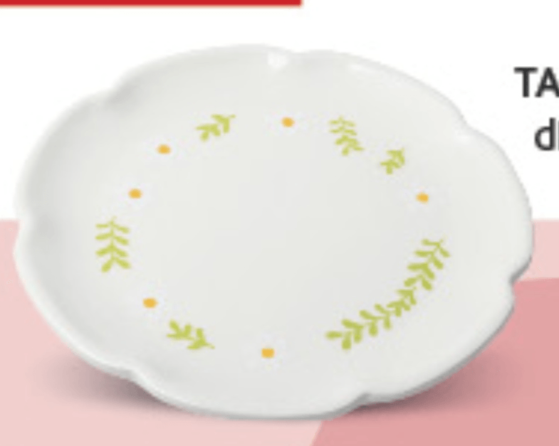 Tanjur keramika S 19,2x19,2x2cm, kom super *** - Akcija u trgovini Konzum