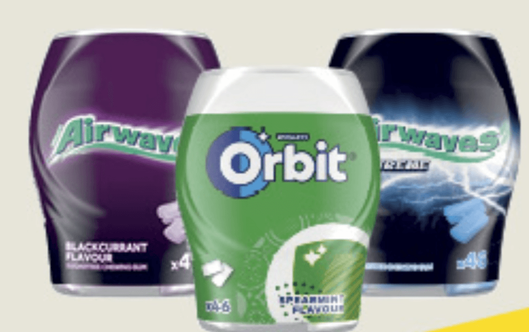 Airwaves, Orbit žvakaće gume 64g - Akcija u trgovini Konzum