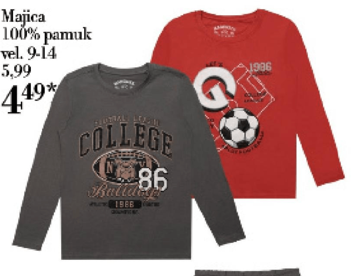 Majica - Akcija u trgovini Mana