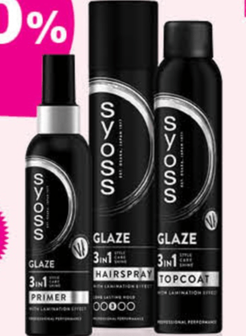 Odabrani Syoss proizvodi za stiliziranje kose - Akcija u trgovini Bipa
