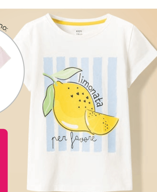 Bijela majica kratkih rukava za djevojčice kids - Akcija u trgovini Pepco