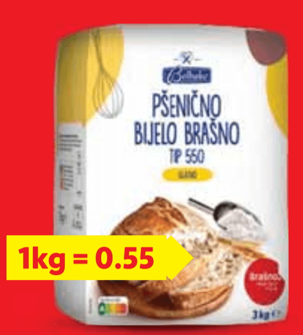 BELBAKE Glatko brašno 3 kg - Akcija u trgovini Lidl