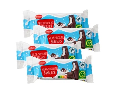 Milbona Kakao biskvit s mliječnim punjenjem 5 x 30 g - Akcija u trgovini Lidl