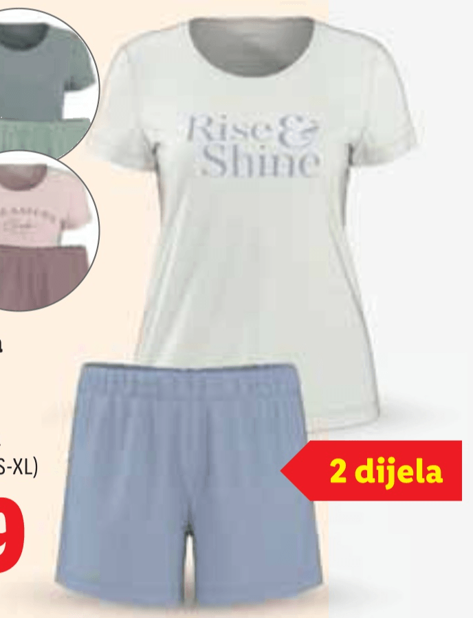 ESMARA Ženska kratka pidžama Set - Akcija u trgovini Lidl