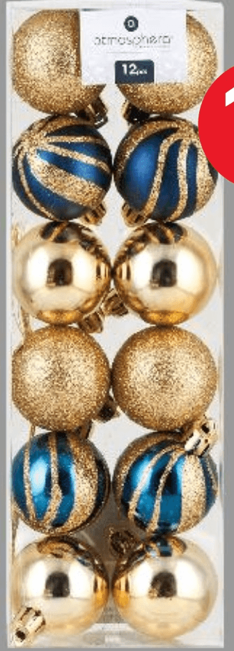 Kuglice za bor 12 kom atmosphere - Akcija u trgovini Kaufland