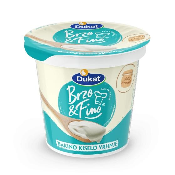 Kiselo vrhnje Brzo&Fino 300 g Dukat - Akcija u trgovini Spar