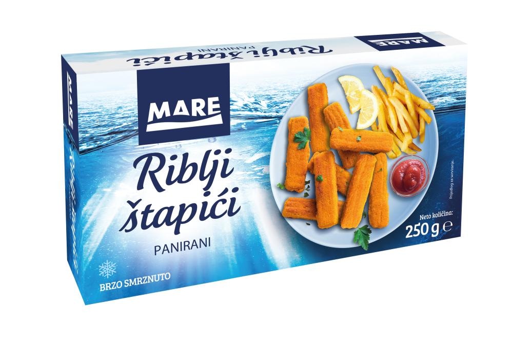 Mare Štapići riblji panirani 250 g - Akcija u trgovini NTL