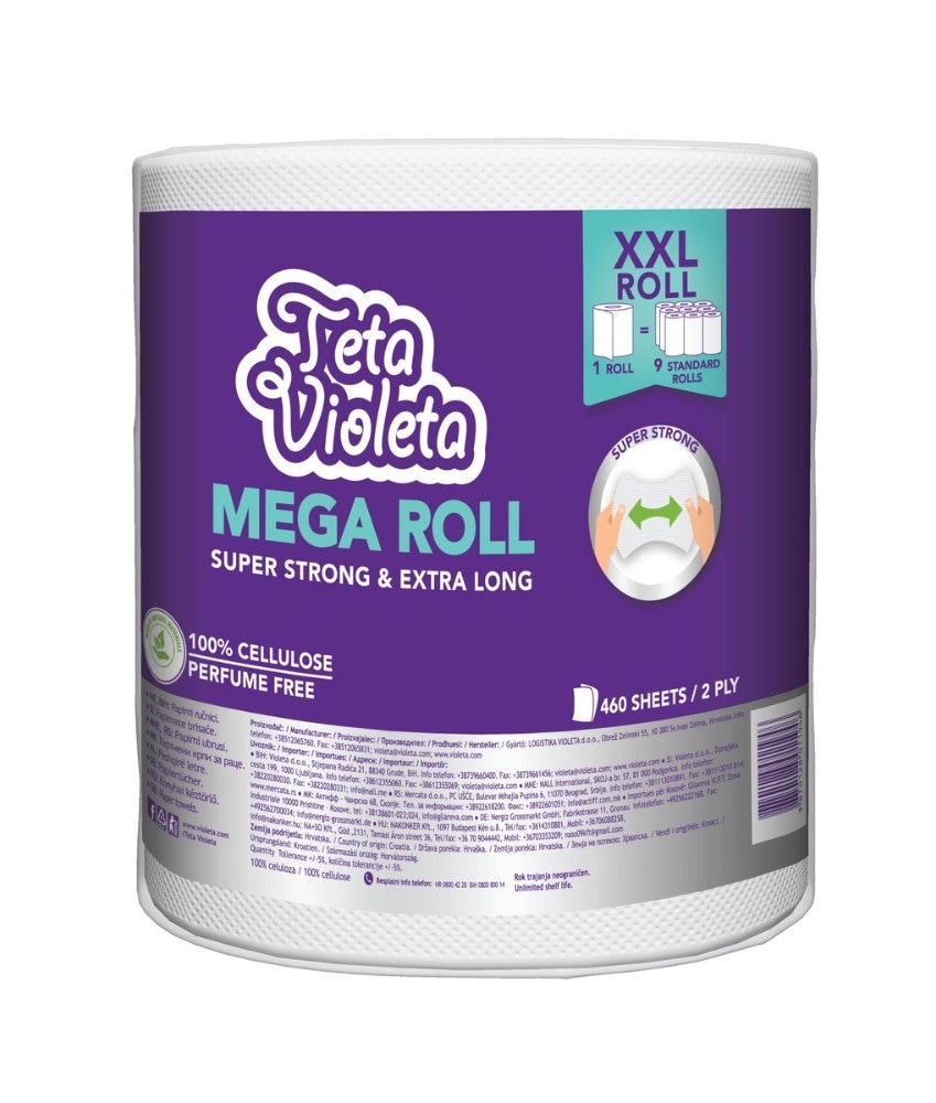 Violeta Mega Kuhinjski ručnici 1/1, 2-slojni Akcija u trgovini Bipa