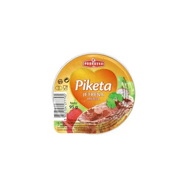 Pašteta Piketa 95 g Podravka - Akcija u trgovini KTC