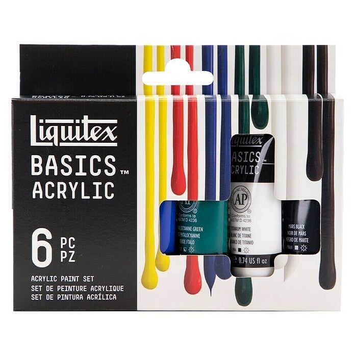Set akrilnih boja 'Basics' 6 x 22 ml Liquitex - Akcija u trgovini Bauhaus