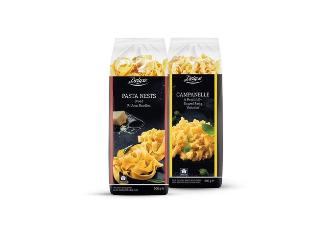 Široki rezanci ili Campanelle 500 g Deluxe - Akcija u trgovini Lidl
