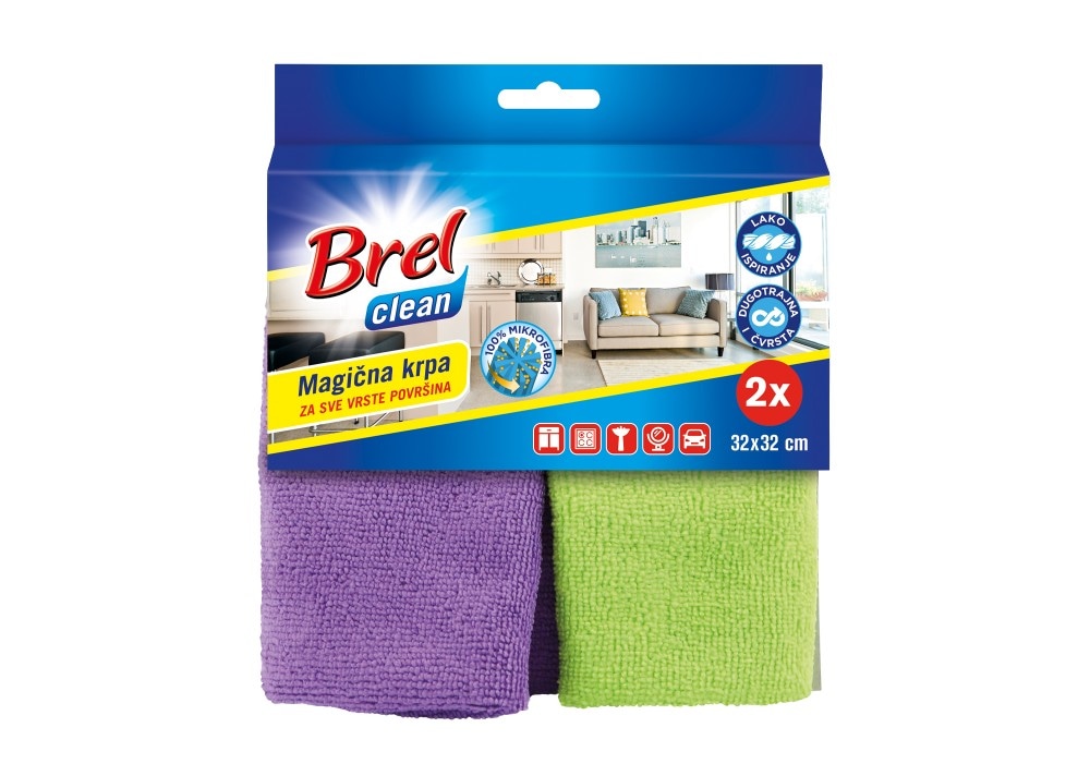 Brel Clean Magična krpa 32 x 32 cm, 2 kom - Akcija u trgovini Ribola