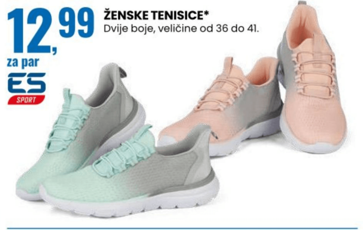 Ženske tenisice ES Sport - Akcija u trgovini Eurospin