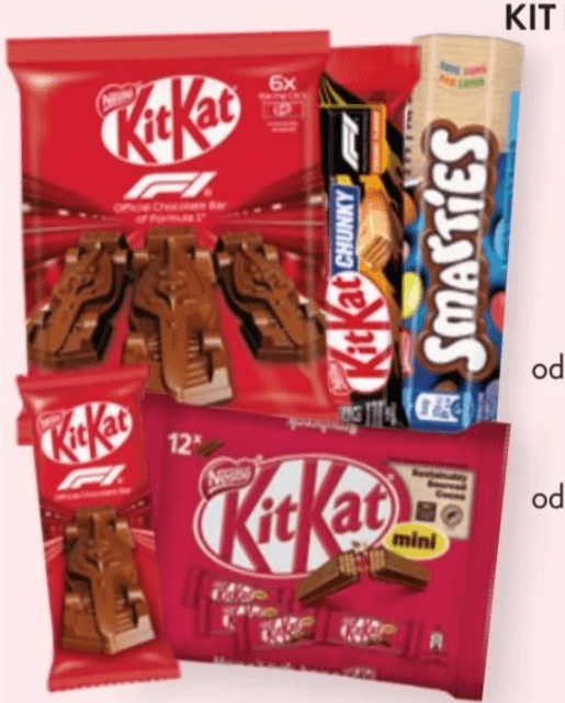 Proizvodi Kit Kat, Smarties i Lion od 29 g do 200 g Kit Kat, Smarties, Lion - Akcija u trgovini Spar