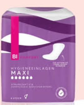BI COMFORT Maxi inkontinencijski higijenski ulošci 8/1 - Akcija u trgovini Bipa