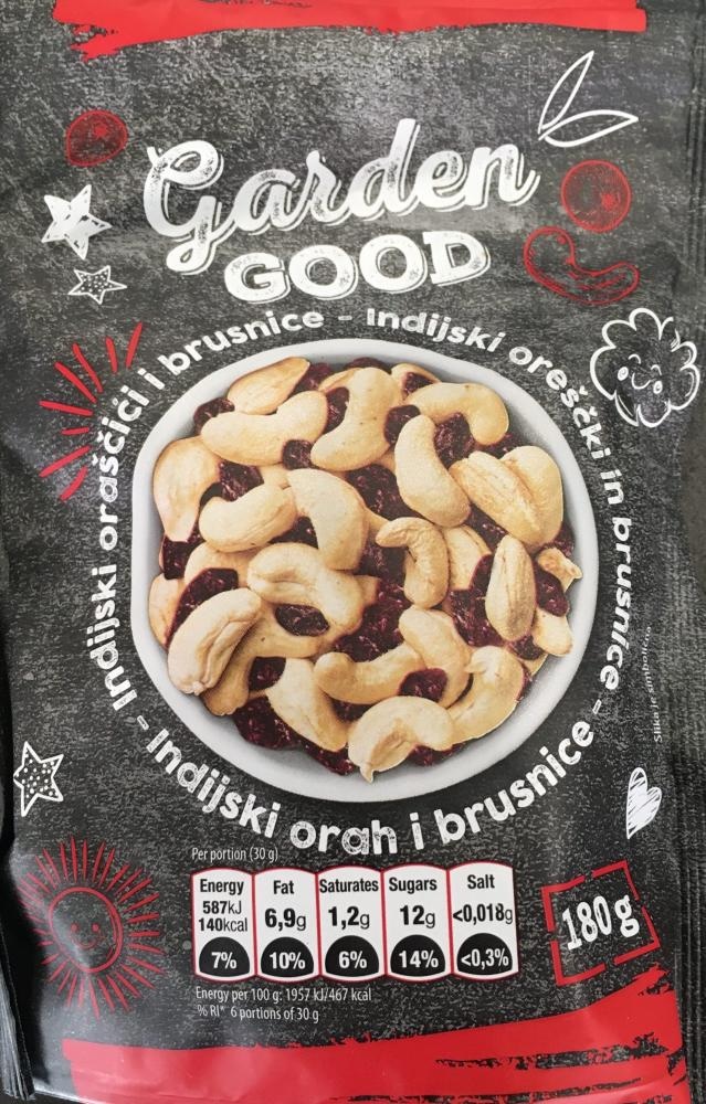 Garden Good Indijski orah 180g - Akcija u trgovini Konzum