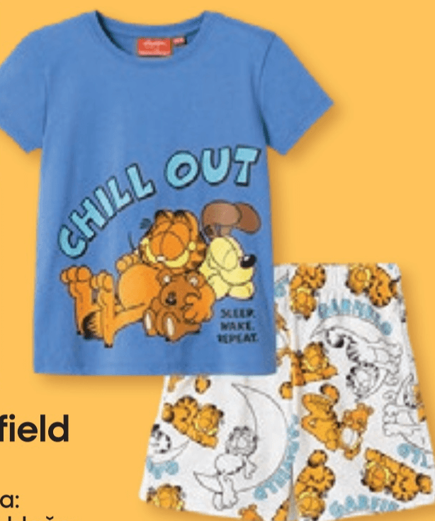 Pidžama Garfield za dječake 92-128 cm - Akcija u trgovini Pepco