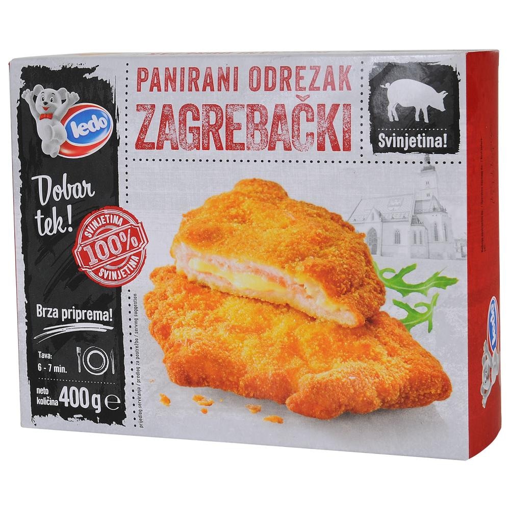 Ledo Zagrebački odrezak 400g - Akcija u trgovini Konzum