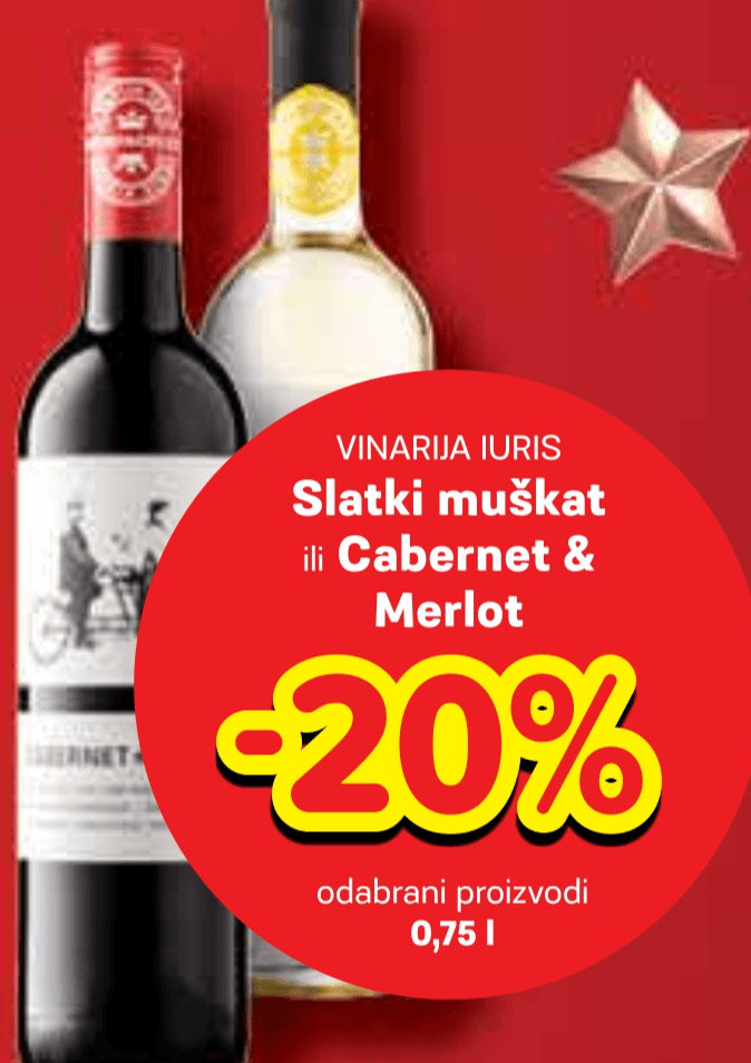 Vinarija Iuris vino 0,75 l - Akcija u trgovini Plodine