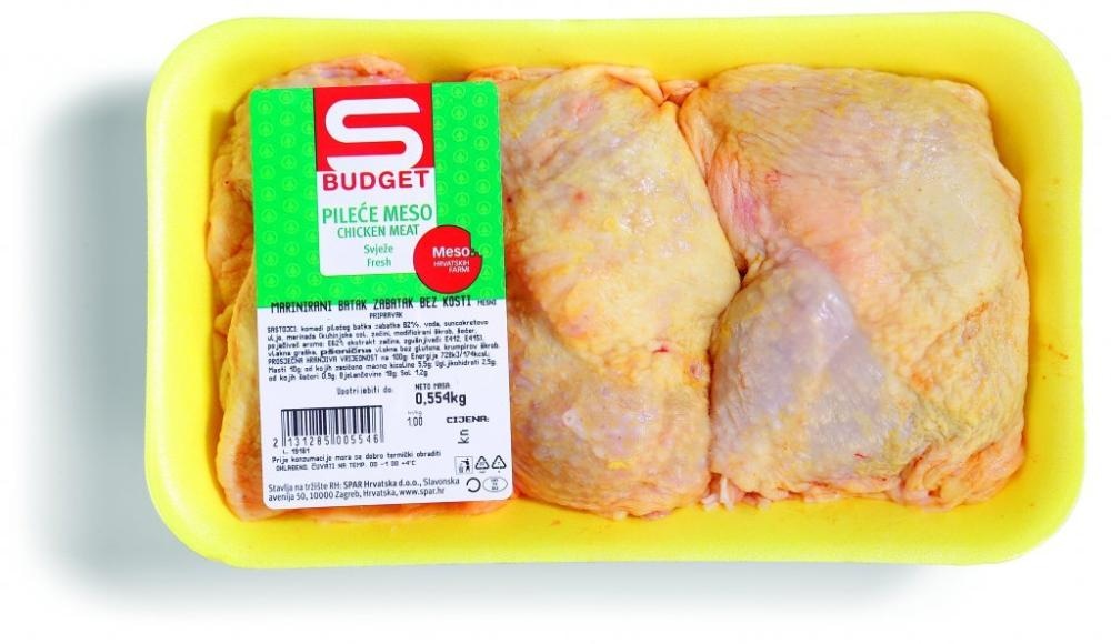 Pileći file batka/zabatka s kožom 1 kg S Budget - Akcija u trgovini Spar