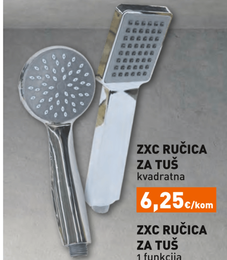 ZXC Ručica za tuš - Akcija u trgovini Grama