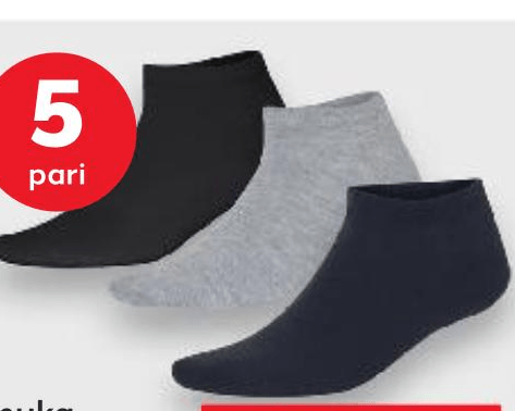 Town Land Muške stopalice 5 pari - Akcija u trgovini Kaufland