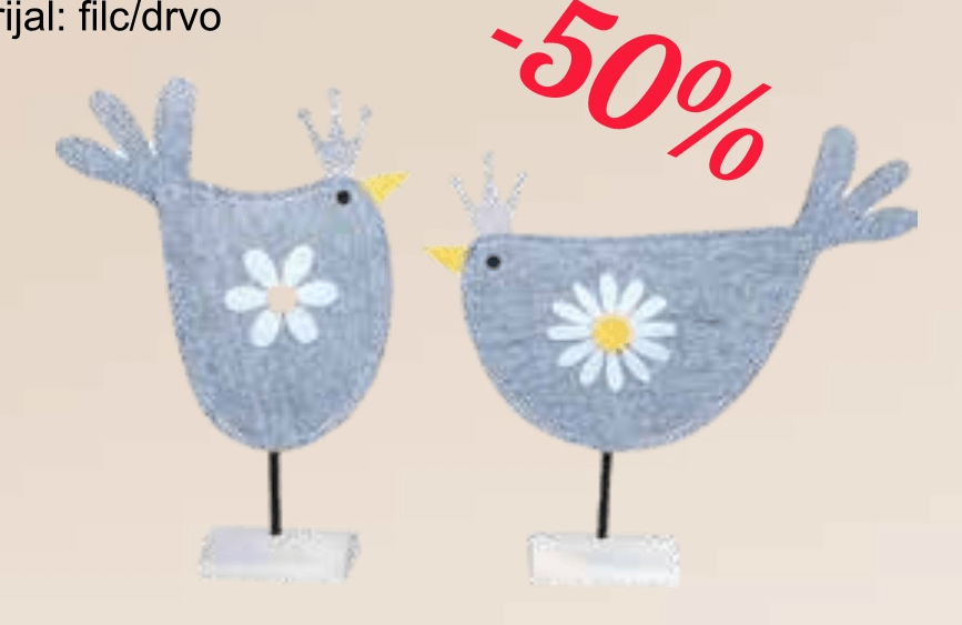 Figura dekorativna - Akcija u trgovini KTC