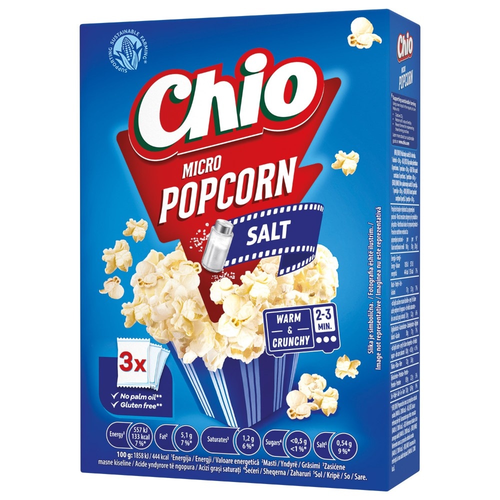 Chio kokice za mikrovalnu slane 3x80 g Akcija u trgovini Kaufland